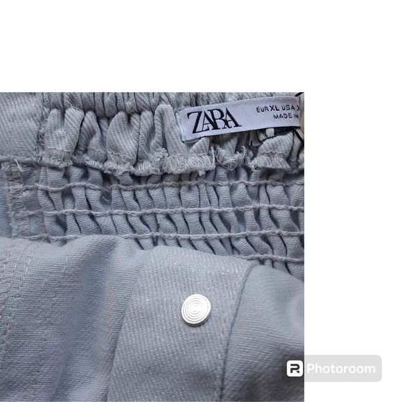 Zara Jean Shimmer Sparkle Tube Top Rouched back with button details - Picture 6 of 11